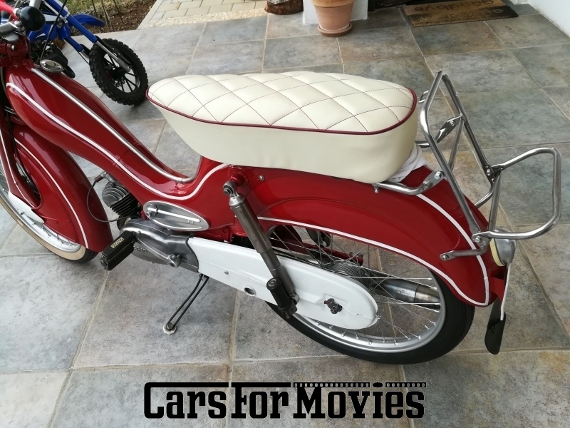 CarsForMovies | DKW Hummel 1960 Deutschland Rot Weiß Zwei- und Dreirad Motorroller außerhalb von Deutschland 3751 Oldtimer